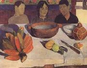Paul Gauguin The Meal(The Bananas) (mk06) Sweden oil painting reproduction